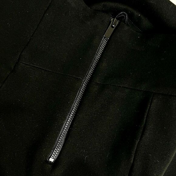 Good American Black Ponte Boss Pants Skinny High Rise Stretch Ankle Zipper Sz 2 - Picture 10 of 14